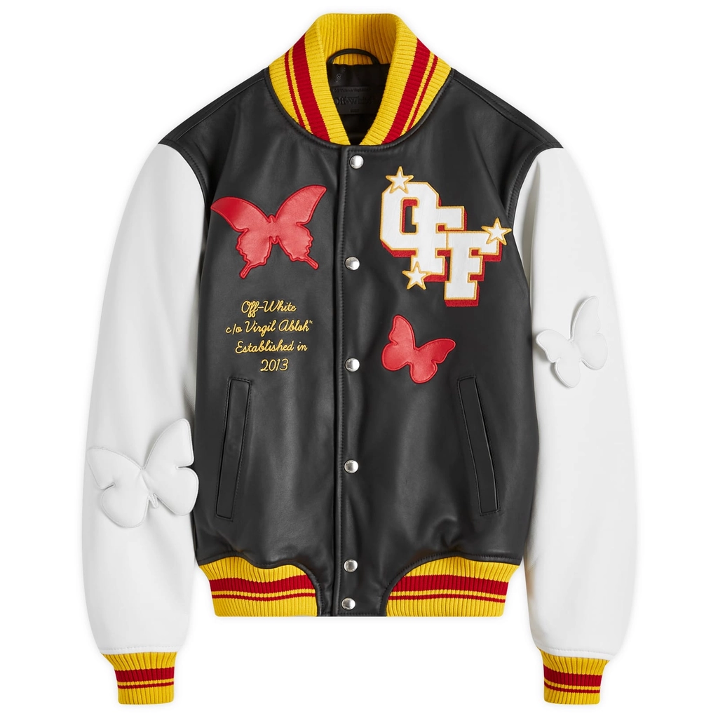 Off White 2013 Leather Varsity Black
